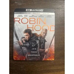 Robin Hood 4K Ultra HD Blu-ray 2-Disc Set Taron Egerton Jamie Foxx 2018 Movie